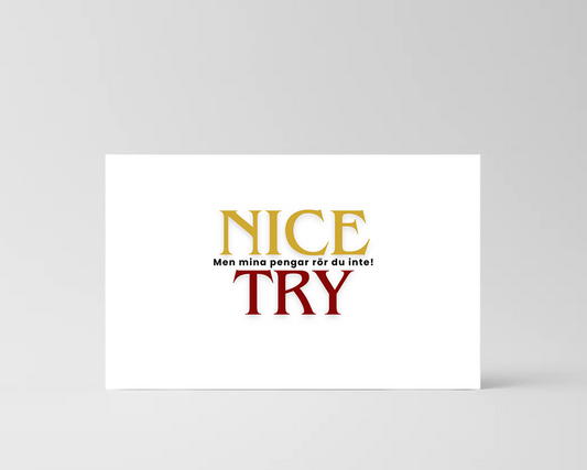 Standardmotiv - Nice try